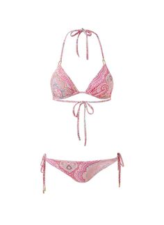 Shop the Cancun Blush Paisley Tie Side Bikini Bottom at US.ODABASH.COM, the official Melissa Odabash¨ online store. FREE delivery over $250 & free returns. European Swimwear, Bohemian Swimwear