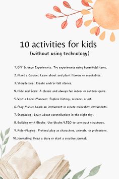 https://myhomeschool.com/blog/activities-for-kids/ Screen Free Activities For Kids, At Home Crafts, No Technology, Kids Activities At Home, Encouraging Art, Diy Science Experiments, Free Activities For Kids, Screen Free Activities, How To Start Homeschooling