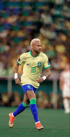 a soccer player in action on the field