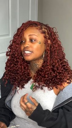 Boho bob Protective Bob Hairstyles, Non Knotless Braids, Boho Braids Knotless Black Women, Short Knotless Goddess Box Braids, Fall Hair Styles Black Women Braids, Full Boho Bob Knotless Braids, Goddess Bob Knotless Braids, Boho Short Braids Hairstyles, Shoulder Length Box Braids With Color