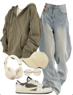 Look Grunge, Trendy Outfits For Teens, Casual Day Outfits, Outfit Inspo Casual, Tomboy Style Outfits, Teenager Outfits, Tomboy Fashion, Cute Everyday Outfits