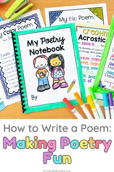 Poetry Slam For Kids Classroom, Poetry Writing For 2nd Grade, Teaching Poetry 2nd Grade, Characteristics Of Poetry Anchor Chart, Color Poem, Ice King