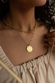 Ancient Coin Necklace-Necklace-Dea Dia