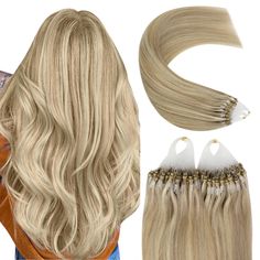 PRICES MAY VARY. Specification: YoungSee Micro Hair Extensions are 14-24 inch, 50 grams/50 strands/pack. 1-2 packs for adding hair volome, 3-4 packs for a full head. All photos were taken using two packs of hair, product thickness varies by angle and is for reference only Real Human Hair: YoungSee Micro Beads Hair Extensions are real human hair. We have improved our micro hair extensions with remy hair technology, redcing tangling, for a smoother and lasting use Easy to Apply: The installation m Micro Hair Extensions, Bead Hair Extensions, Microlink Hair Extensions, Micro Bead Hair Extensions, Bead Extensions, Beaded Hair Extensions, Blonde Extensions, Cold Fusion, Fusion Hair Extensions