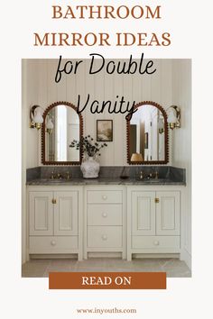 BATHROOM MIRROR IDEAS FOR DOUBLE VANITY Bathrooms With Two Sinks, Framed Vanity Mirror Double Sinks, Bathroom Mirror Over Double Sink, Double Vanity Bathroom Mirror Ideas, Bathroom Mirrors Double Sink, Double Sink Vanity Lights, 60 Inch Vanity Double Sink Mirror Ideas, Bathroom Double Vanity Mirror Ideas, Double Bowl Vanity Bathroom