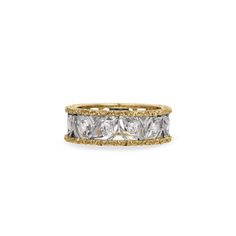 RAMAGE ETERNELLE Buccellati Rings, White Gold Set, Gold Border, Yellow Gold Setting, Gold Set, Fashion Pieces, Brilliant Cut Diamond, Rose Gold Ring, Precious Stones