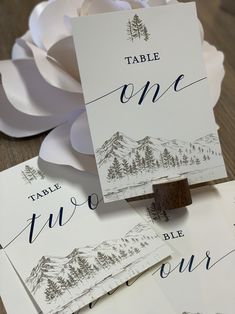 place cards are placed on top of each other