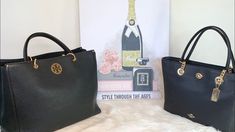 Comparison Tory Burch Everly Tote & Coach Turn Lock Chain Tote pebbled leather Bag Purse Review 💼🖤 - YouTube Lock Chain, Tory Burch Kira