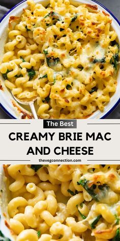 the best creamy brie macaroni and cheese recipe is made with only three ingredients