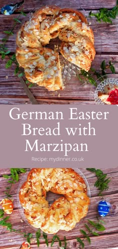 Marzipan Bread German Easter Bread Recipes, Traditional Easter Bread, Braided Easter Bread, Bread For Easter, Bread Machine Easter Bread Recipes, Easter Egg Bread Braid, German Easter Bread, Spring Bread Recipes, Ostara Bread