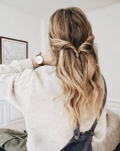 . Smink Inspiration, Peinados Fáciles Para Cabello Corto, Penteado Cabelo Curto, Good Hair Day, Long Blonde Hair, Everyday Hairstyles, Nail Arts