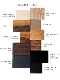 the different types of wood that are used for furniture