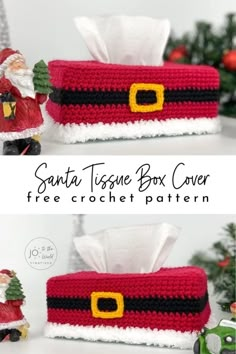 crochet santa clause bag with free pattern and instructions to make it for christmas