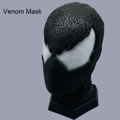 Black Mask, Venom Mask, Cosplay Black Symbiote, Halloween, Gift For Him, Cosplay All production processes are manually completed by us Regarding masks: Suitable for people with a head circumference of less than 60 centimeters. (If you need a special head circumference size, please let me know and I will customize it for you) In order to showcase the details of the mask more perfectly, this lens is glued to the face shell, not a magnetic lens There is a plastic mask inside the mask, which can maintain the optimal shape of the mask. The mask has flexibility and can adapt to different wearers. It has amazing three-dimensional effects. Grade: Excluding booths, if you need a booth, please visit my store to order. Handmade works may have some production marks, which is not a quality issue. This Him Cosplay, Venom Cosplay, Venom Mask, Plastic Mask, Costume Mask, Black Mask, Head Circumference, Halloween Gift, Venom