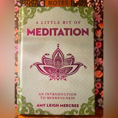 a little bit of meditation an instruction to mindfulness by amy leigh mercree