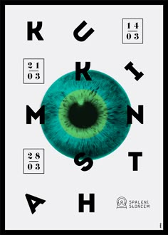 a poster with an eyeball in the middle