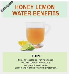 Honey Lemon Water, Honey Water, Lemon Benefits, Acne Problem, Honey Lemon, Lemon Water, Raw Honey, Natural Healing, Warm Water