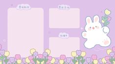 an image of a bunny with flowers in the background