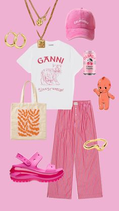 #pink #outfit #ensemble #fashion #ganni #croc Croc Outfits, Clean Fashion, Cute Preppy Outfits, Stockholm Fashion, Street Style Inspiration, Material Girls, Pink Outfit, Preppy Outfits, Comfy Outfits