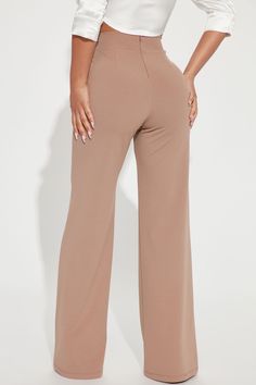 Available In Taupe. Petite: 32" Inseam High Rise Pintuck Front Hidden Back Zipper Stretch 95% Polyester 5% Spandex Imported | Petite Victoria High Waisted Dress Pants in Taupe size 3X by Fashion Nova Cargo Dress Pants, High Waisted Dress, Taupe Fashion, High Waisted Dress Pants, Wide Leg Dress Pants, Sweater Jumpsuit, Swimming Outfit, Stretch Crepe, Professional Outfits