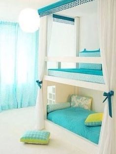 an instagram page with two pictures of bunk beds