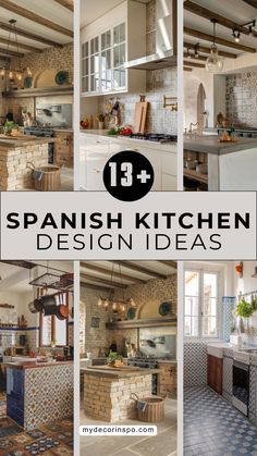 Create a warm, inviting space with Spanish kitchens that showcase thoughtful details like colorful backsplashes, textured walls, and natural lighting. These kitchens are designed to be both functional and a reflection of personal style.