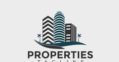 the logo for properties tacline, which is located in an area with high rise buildings