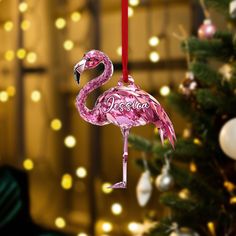 Personalized Flamingo 2D Flat Acrylic Ornament, Pink Flamingo Effect Crystal Christmas Ornament, Flamingo Decoration, Christmas Gift for Her. Perfect for hanging on your Christmas tree or decorating around the house, this ornament makes a thoughtful gift for any occasion--Christmas, Mother's Day, Father's Day, Family Day, and more. There's nothing better than giving a meaningful gift to your loved ones. This product is made on-demand with no order minimums, offering quick processing and shipping times. - High-quality material: Choose from sturdy, thick plastic or wood. - Size: All ornaments are 3.5 × 3.5 inches. - Cutting and printing technique: Laser cutting and UV printing ensure sharp, detailed designs. - Printable area: Double-sided printing available. Processing & Shipping: - Processi Designs Printable, Jackson Ms, Flamingo Decor, Crystal Christmas, Christmas Gift For Her, Family Day, Pink Flamingo, Decoration Christmas, Christmas Gifts For Her