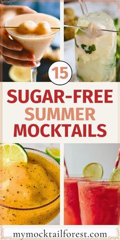 the top ten sugar - free summer cocktails