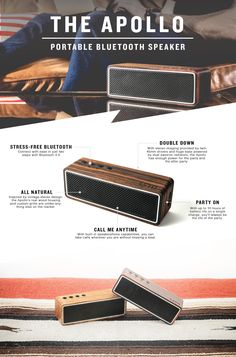 an advertisement for the new bluetooth speaker