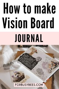 Bullet journal vision board 2024 Vision Journal, Vision Board In Notebook, Vision Board Ideas Magazine, Writing Vision Board Ideas, Vision Casting Worksheet, Vision Board Diy Examples, Vision Board Steps, Faith Based Vision Board Ideas