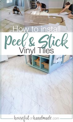 how to install peel and stick vinyl tiles