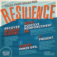 a poster with the words resilince written on it