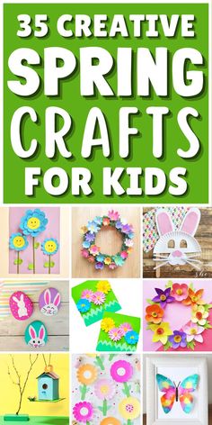 Looking for some DIY Spring crafts for kids? Check out our collection of easy and fun Spring crafts, including nature crafts, paper flower crafts, and Spring animal crafts. Our Easter crafts for kids are perfect for the holiday season. Explore our garden themed Spring crafts for kids or try some Springtime sensory play to engage their senses. Teach your kids to create some butterfly crafts for a beautiful and colorful addition to your Spring decor. Gardening Crafts For Kids, Spring Dollar Store Crafts, Spring Flower Crafts, Springtime Crafts, Craft For Preschool