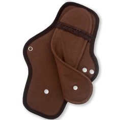 a pair of brown and black cloth pads