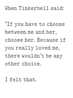 a poem written in black and white with the words if you have to choose between me and