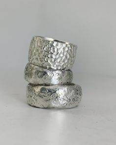 Handmade Silver Rings, Hipster Jewelry, Flower Resin Jewelry, Handmade Silver Jewellery, Sweet Jewelry, Casting Jewelry, Textured Ring