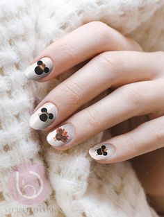 Disney Nail Decal Thanksgiving Nail Decal Mickey Nail Decal