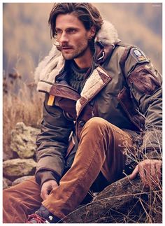 EDWARD WILDING, TOMMY DUNN & GASPARD MENIER MODEL RUGGED FASHIONS FOR GQ ITALIA Edward Wilding, Mens Fashion Country, Sean O'pry, Mens Rugged, Mens Fashion Photography