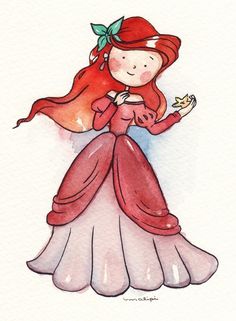 Ariel (Drawing by JustLia.com) #TheLittleMermaid Ariel Human, Disney Doodles, Ariel Disney, Disney Princess Ariel, Disney Sketches, Disney Ariel, Princess Art, Walt Disney Company, Ariel The Little Mermaid