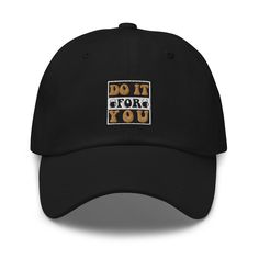 💪 Introducing our "Do It For You" Gym Hat - the ultimate expression of your love for fitness and muscle flexing. 🏋️♂️ Product Features: 🧢 Crafted for Fitness Fanatics: Made from durable 100% chino cotton twill, this Dad Hat ensures exceptional quality and comfort, keeping you stylish during workouts and casual hangouts with your workout buddy. 🧢 Versatile Unisex Design: With its low-profile, 6-panel unstructured silhouette, this Dad Hat is a versatile addition to your collection. Perfect for Muscle Flexing, Gym Hat, Gifts For Gym Lovers, Gym Gifts, Buddy Workouts, Sports Cap, Athletic Looks, Gym Gear, Embroidered Baseball