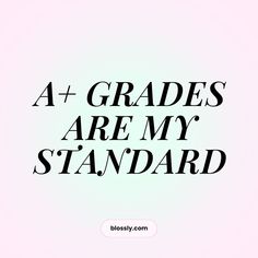 the words 4 grade are my standard in black on a light pink background with white lettering