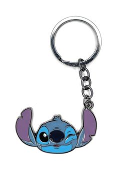 a key chain with an image of stitchy from the movie stitch and stitch on it