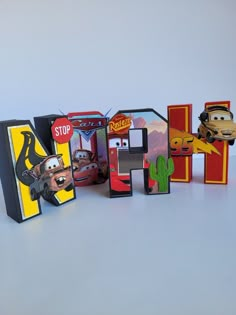 the cars characters are made out of cardboard