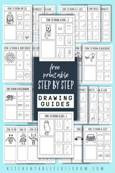 free printable step by step drawing guide for kids