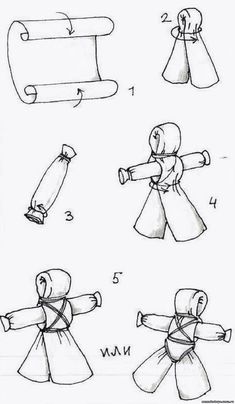 instructions to make an origami doll