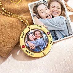 [CUSTOM PHOTO NECKLACE]: This is a DIY necklace that needs to be completed by yourself, which makes the necklace more valuable and meaningful. You can custom a unique pendant necklace with your favorite photo and the birthstone of your choice is put together with the names of special characters to make this personalized necklace even more special. A personalized photo necklace is a great way to record the friendship and keep your memory in mind.
[QUALITY MATERIAL]: These necklaces have 3 plated Customizable Round Pendant Necklaces For Memorial, Round Engraved Charm Necklaces For Memorial, Customizable Memorial Necklaces With Round Pendant, Valentine's Day Personalized Round Pendant Locket Necklace, Personalized Adjustable Round Locket Necklace, Gifts For Female Friends, Unique Pendant Necklace, The Friendship, Photo Necklace