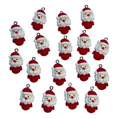 PRICES MAY VARY. 20 pieces Santa Claus pendant charms. Size about:2.5-3cm. Material: Solid color resin, Matte, abrasion resistance, reused and durability Aapplications:Great for DIY jewelry making , necklace, keychain or other crafting. Gift Idea:Use these charms ornament to create your favorite crafts which can develop your imagination, creativity, finger flexibility. Necklace Keychain, Color Resin, Diy Earring, Jewelry Making Necklace, Jewelry Making Charms, Star Images, Diy Charms, Pendant Bracelet, Diy Earrings