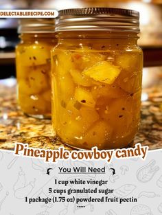 pineapple cowboy candy recipe in a jar