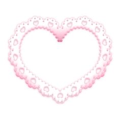 a heart shaped frame made up of pink beads